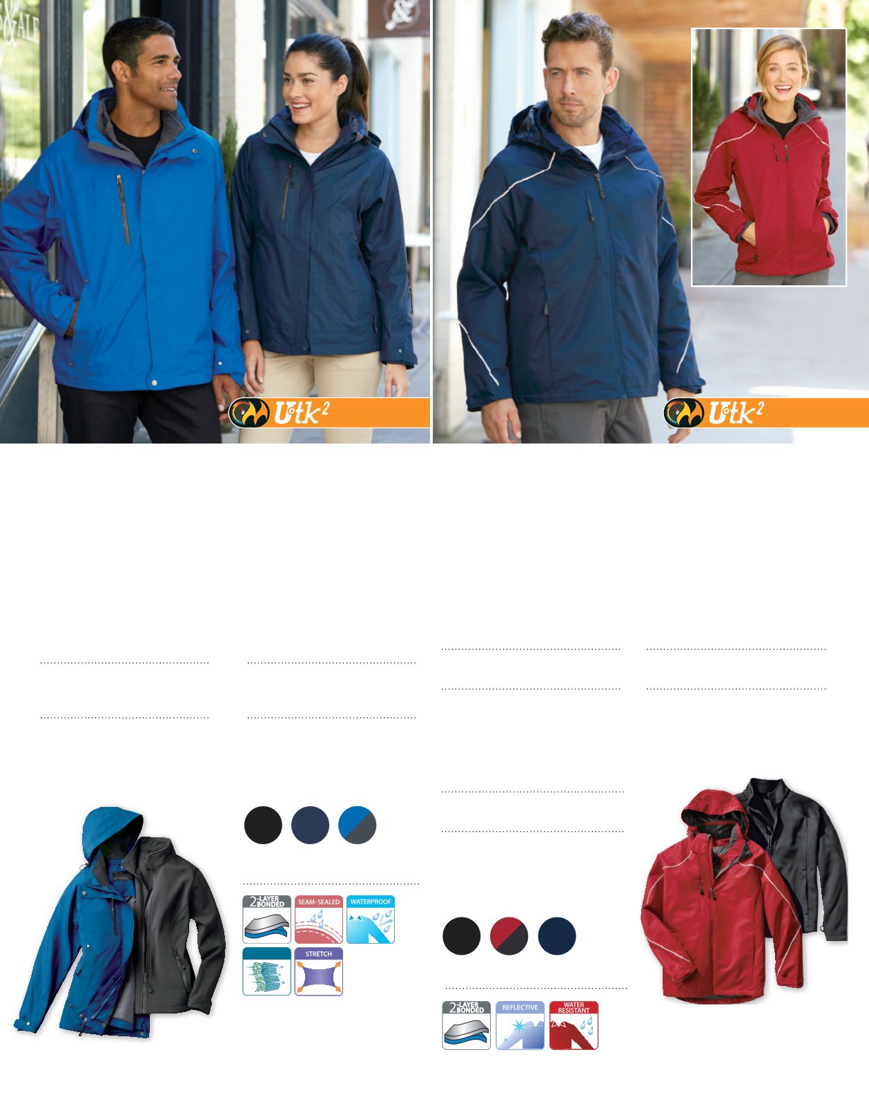 Classic Red North End Angle 3-in-1 Jacket with Bonded Fleece Liner XL 88196