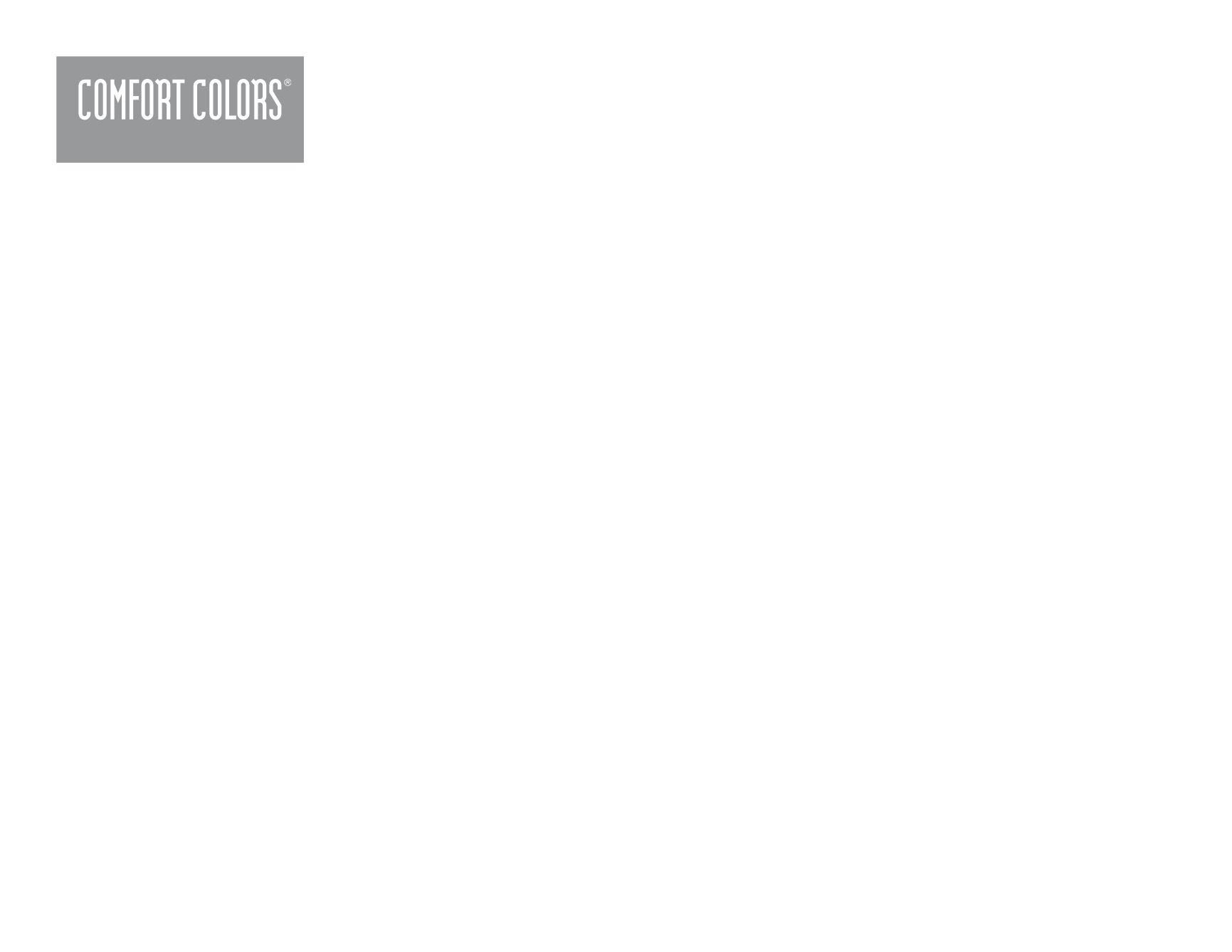 2018 Comfort Colors Catalog