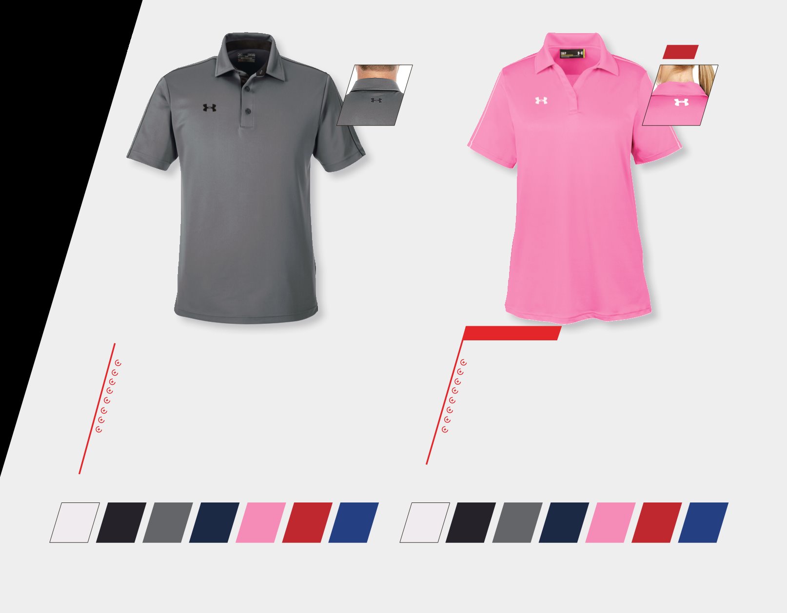 1283703 under armour men's tech polo